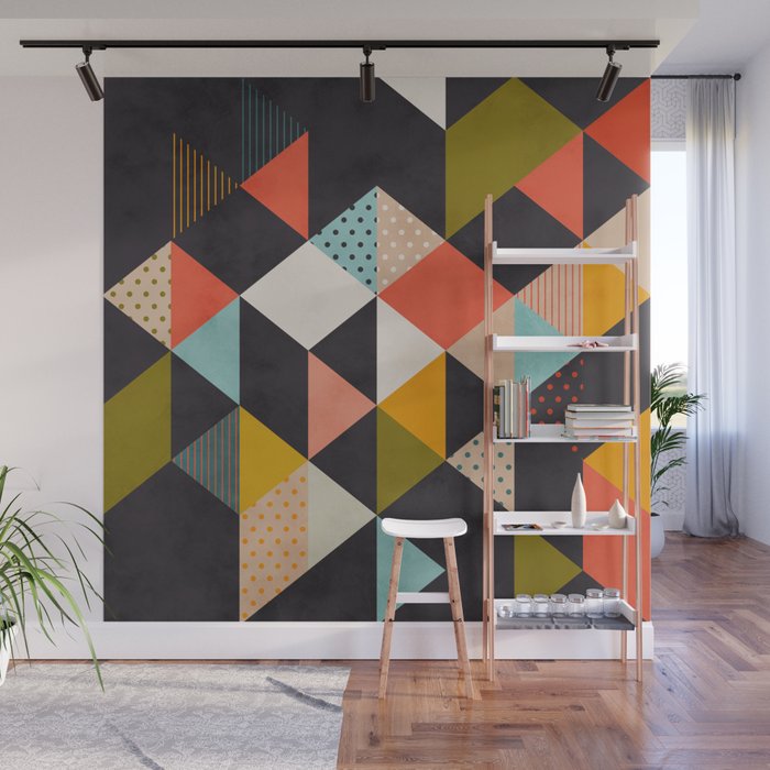 geometry mid century Wall Mural Gallery Image 1