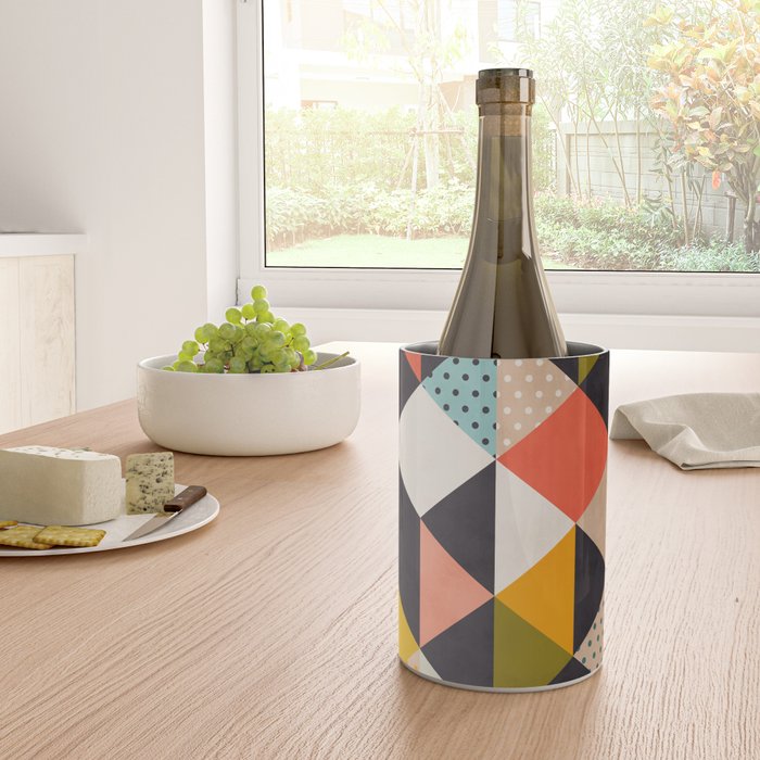 geometry mid century Wine Chiller Gallery Image 4