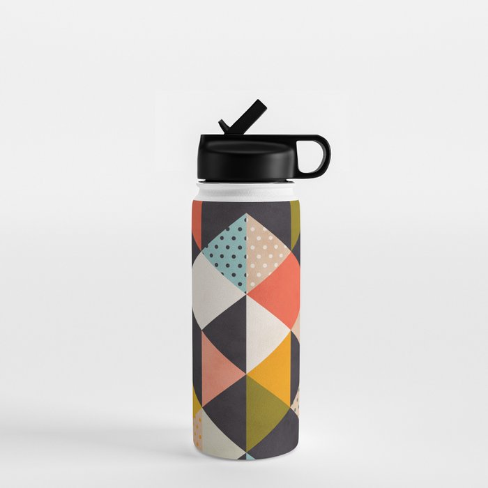 geometry mid century Water Bottle Gallery Image 1