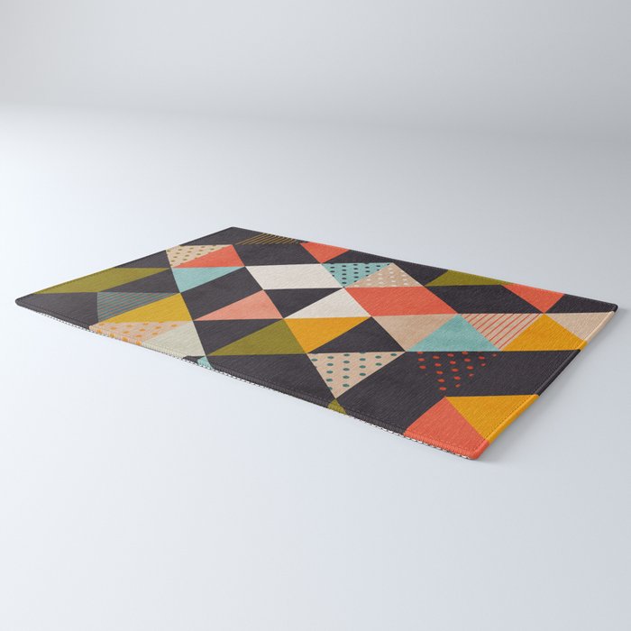geometry mid century Rug Gallery Image 3