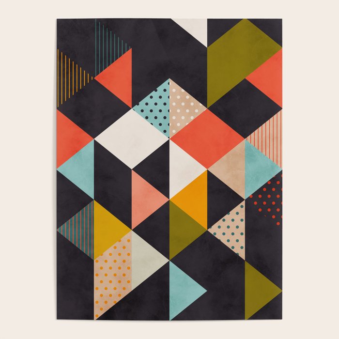 geometry mid century Poster Gallery Image 1
