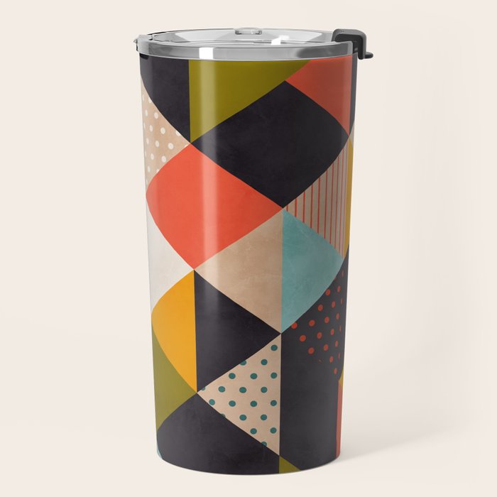 geometry mid century Travel Mug Gallery Image 2