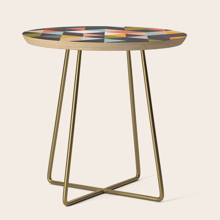 geometry mid century Side Table Gallery Image 1