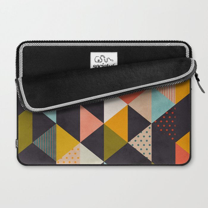 geometry mid century Laptop Sleeve Gallery Image 2