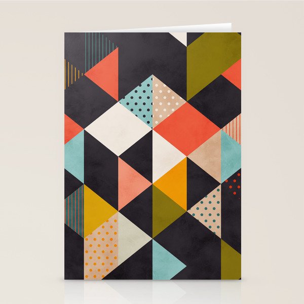 geometry mid century Stationery Card Gallery Image 2