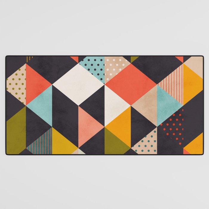 geometry mid century Desk Mat Gallery Image 3