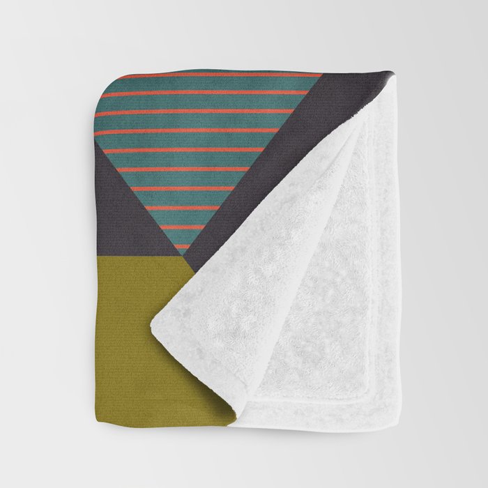 geometry mid century Throw Blanket Gallery Image 3