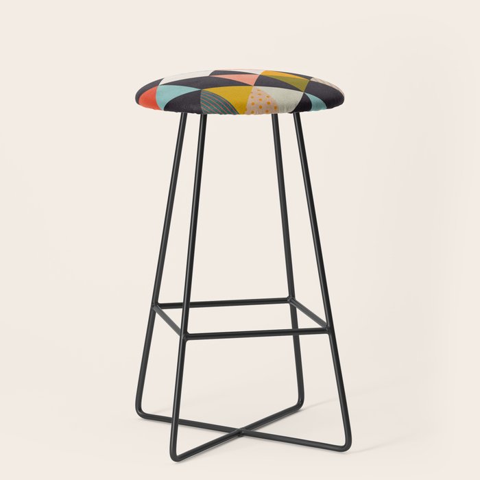 geometry mid century Stool Gallery Image 1