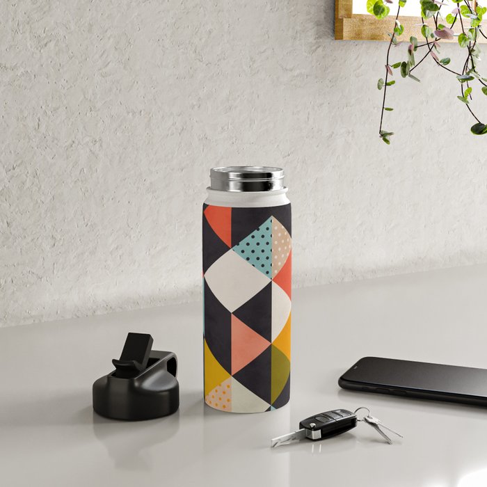 geometry mid century Water Bottle Gallery Image 4