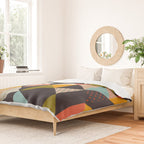 geometry mid century Duvet Cover Gallery Image 2