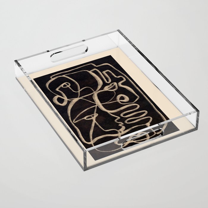 Abstract line art 206 Acrylic Tray Gallery Image 1