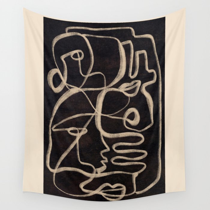Abstract line art 206 Wall Tapestry Gallery Image 4