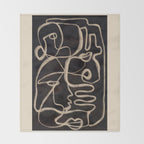 Abstract line art 206 Throw Blanket Gallery Image 2