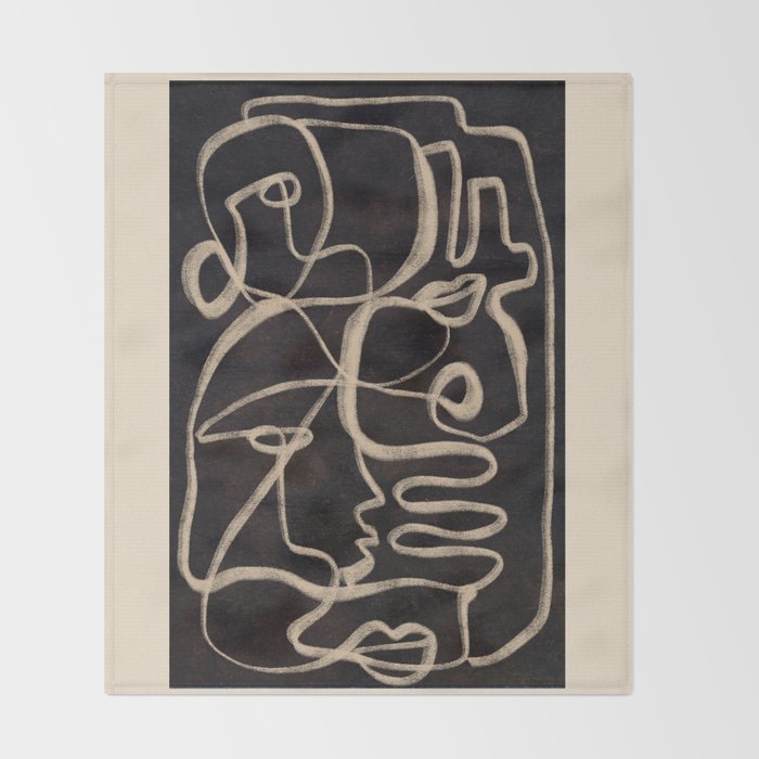 Abstract line art 206 Throw Blanket Gallery Image 2