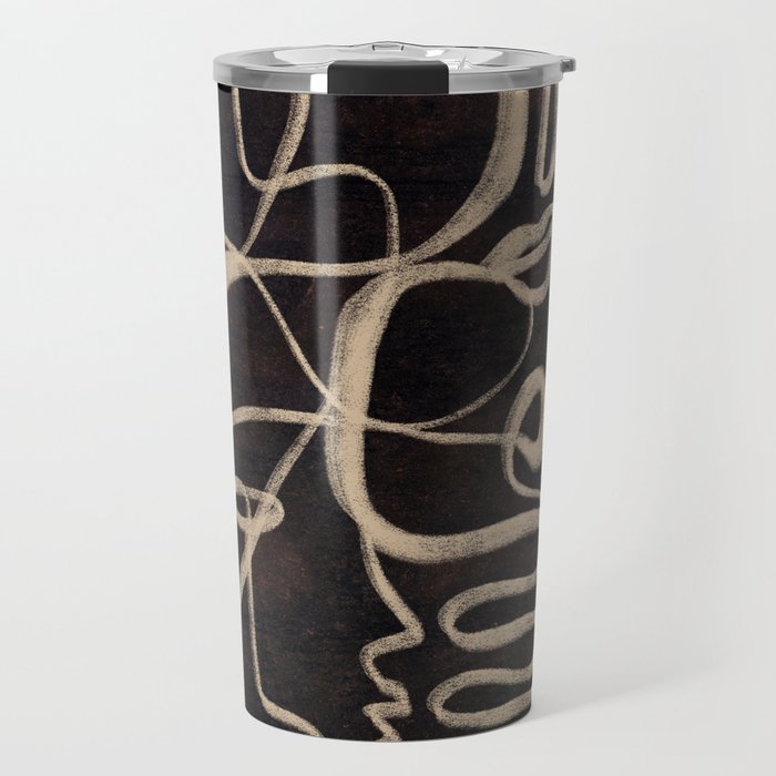 Abstract line art 206 Travel Mug Gallery Image 1