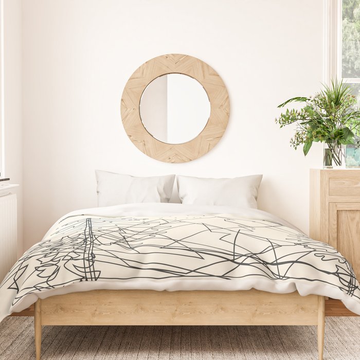 Minimal Line Mountain Beauty I Duvet Cover Gallery Image 3