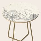 Minimal Line Mountain Beauty I Side Table Gallery Image 2