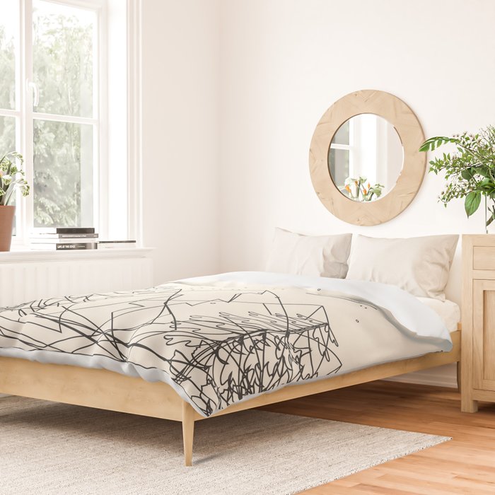 Minimal Line Mountain Beauty I Duvet Cover Gallery Image 2