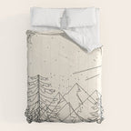 Minimal Line Mountain Beauty I Comforter Gallery Image 6