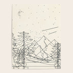 Minimal Line Mountain Beauty I Poster Gallery Image 4