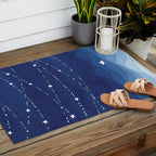 Garland of Stars IV, night sky Outdoor Rug Gallery Image 2