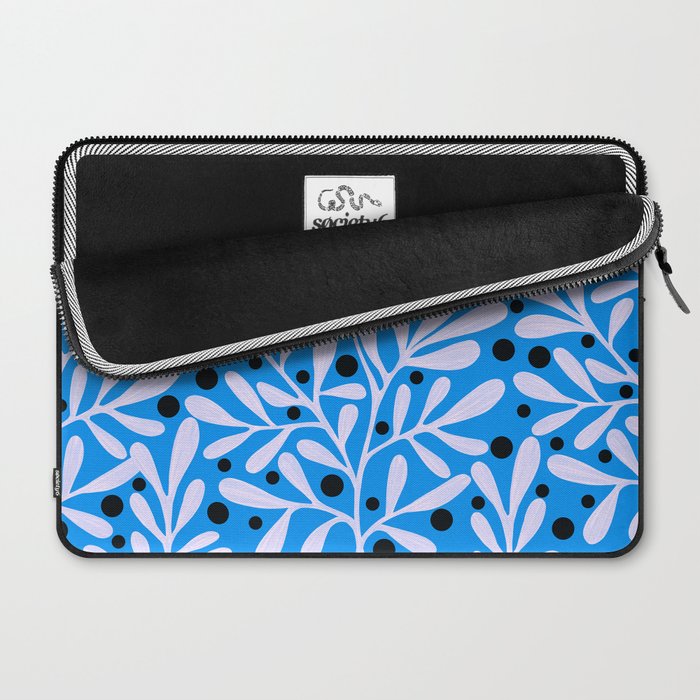 Mediterramean blue vase and leaves Laptop Sleeve Gallery Image 2
