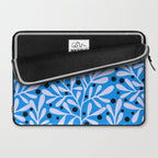 Mediterramean blue vase and leaves Laptop Sleeve Gallery Image 2