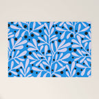 Mediterramean blue vase and leaves Welcome Mat Gallery Image 1
