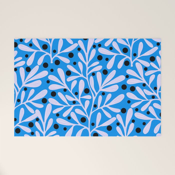 Mediterramean blue vase and leaves Welcome Mat Gallery Image 1