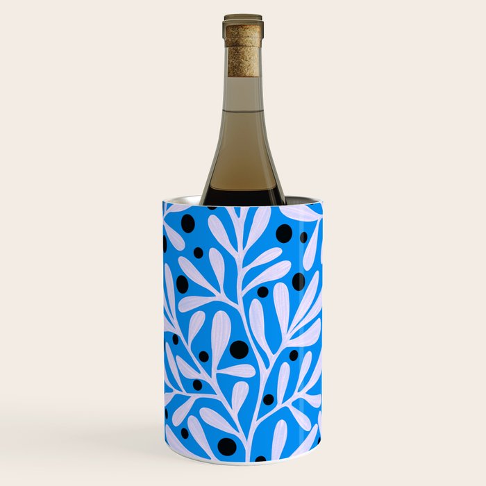 Mediterramean blue vase and leaves Wine Chiller Gallery Image 1
