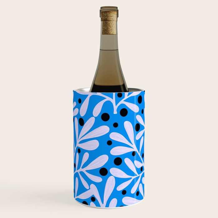 Mediterramean blue vase and leaves Wine Chiller Gallery Image 2