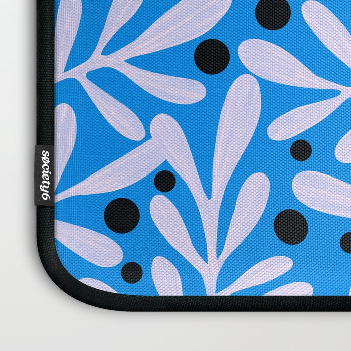 Mediterramean blue vase and leaves Laptop Sleeve Gallery Image 3