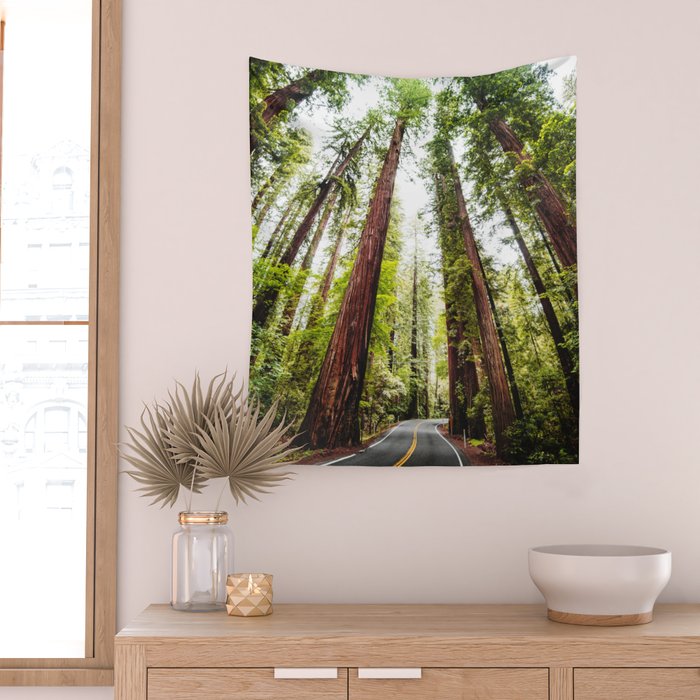 humboldt redwood forest Wall Tapestry Gallery Image 2