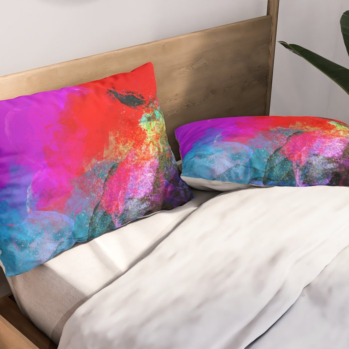 Enchantment, Abstract Painting Pillow Sham Gallery Image 2
