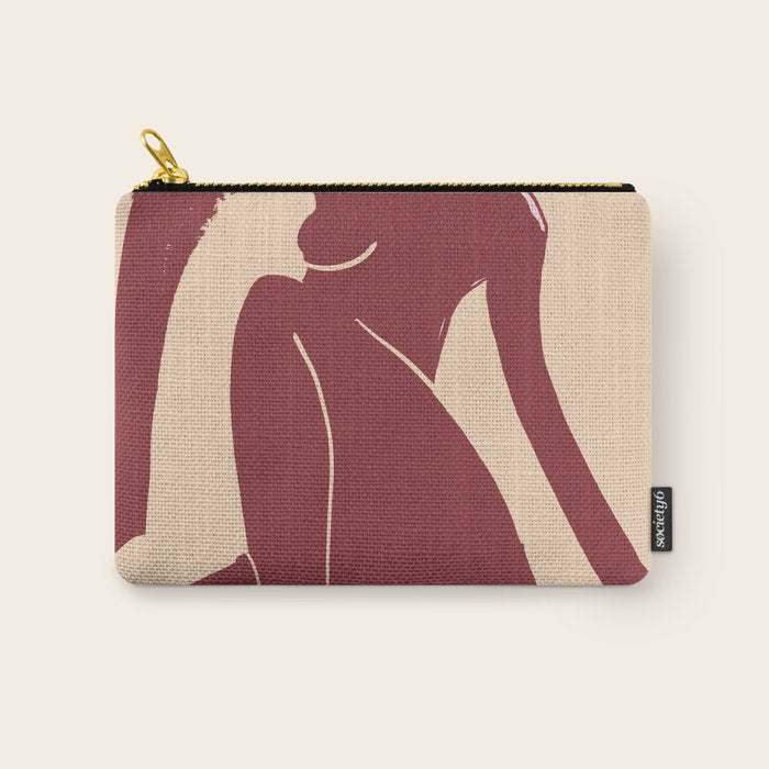 Abstract Art Female Figure 30 Carry All Pouch Gallery Image 1