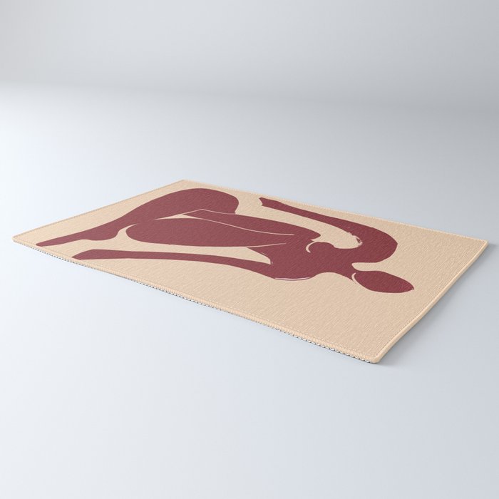 Abstract Art Female Figure 30 Rug Gallery Image 3