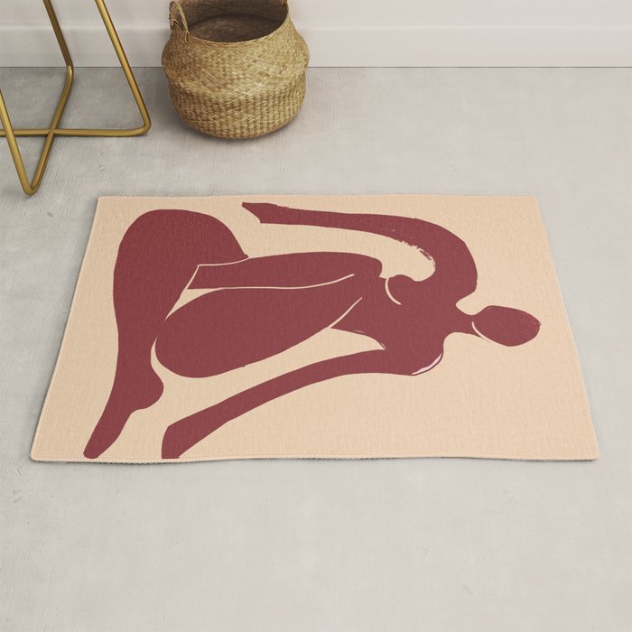 Abstract Art Female Figure 30 Rug Gallery Image 1