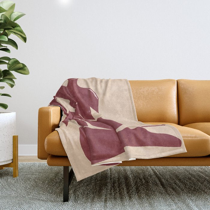 Abstract Art Female Figure 30 Throw Blanket Gallery Image 1