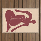 Abstract Art Female Figure 30 Outdoor Rug Gallery Image 1