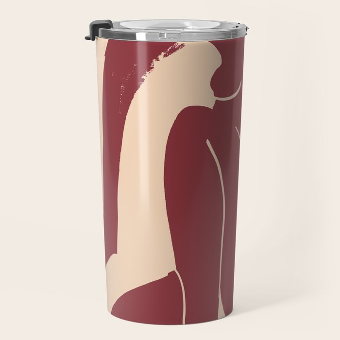 Abstract Art Female Figure 30 Travel Mug Gallery Image 3