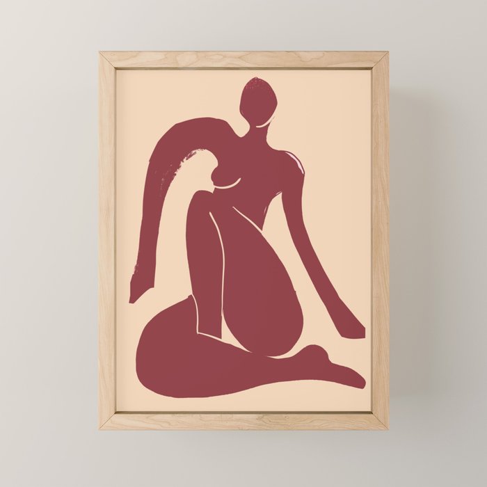 Abstract Art Female Figure 30 Mini Art Print Gallery Image 1