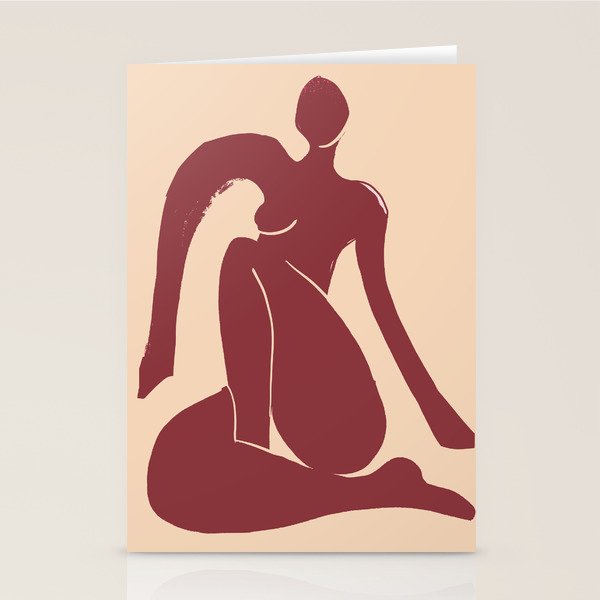 Abstract Art Female Figure 30 Stationery Card Gallery Image 2