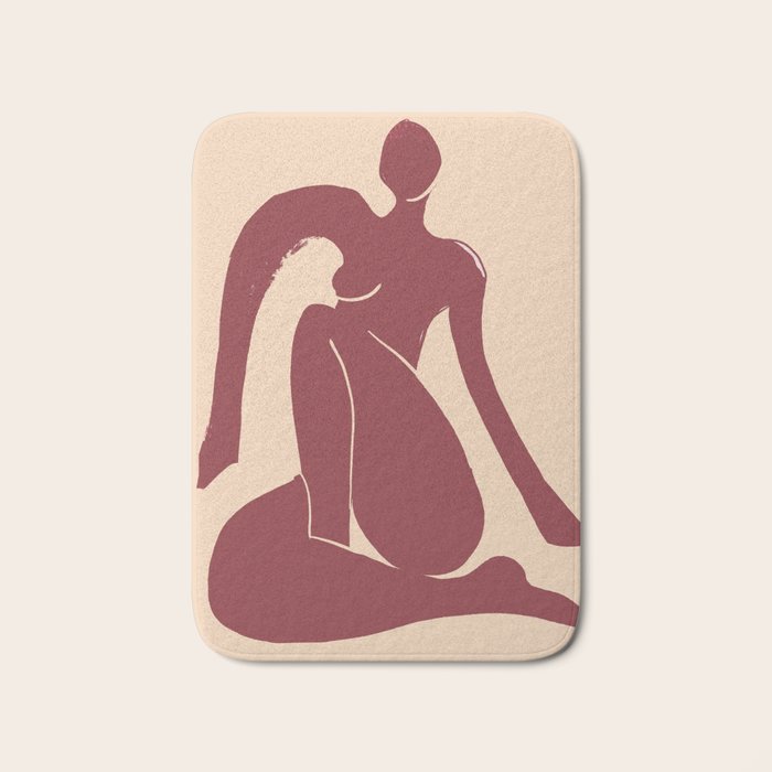 Abstract Art Female Figure 30 Bath Mat Gallery Image 1