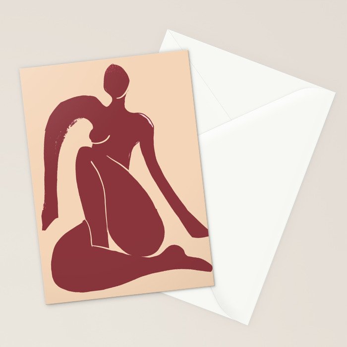 Abstract Art Female Figure 30 Stationery Card Gallery Image 2