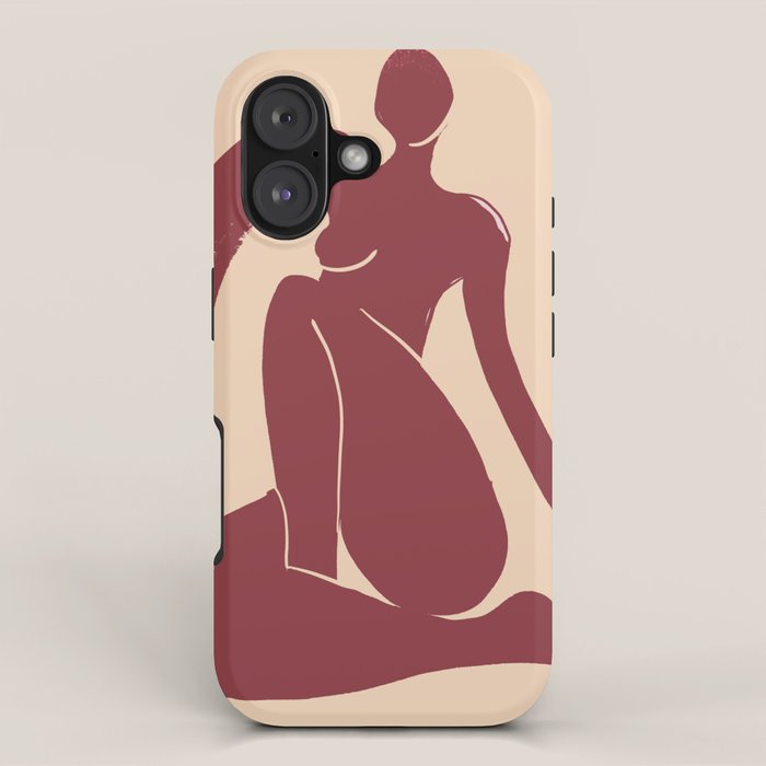 Abstract Art Female Figure 30 iPhone Case Gallery Image 1