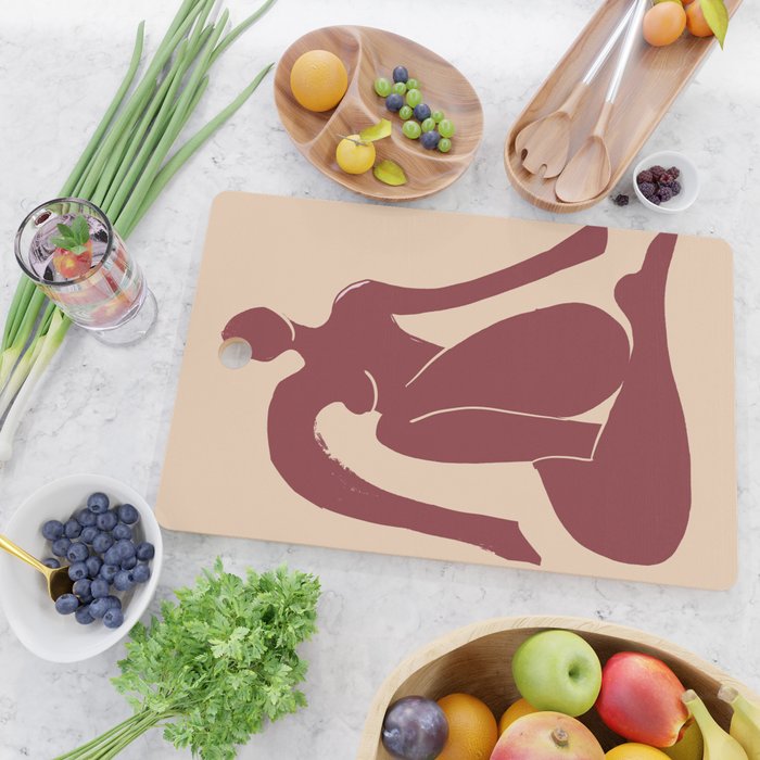 Abstract Art Female Figure 30 Cutting Board Gallery Image 2