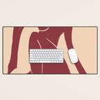 Abstract Art Female Figure 30 Desk Mat Gallery Image 1