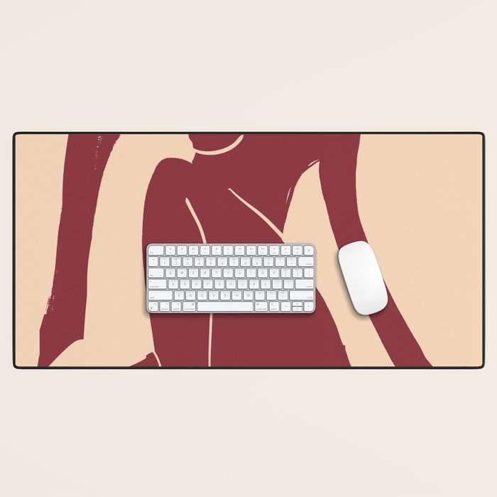 Abstract Art Female Figure 30 Desk Mat Gallery Image 1