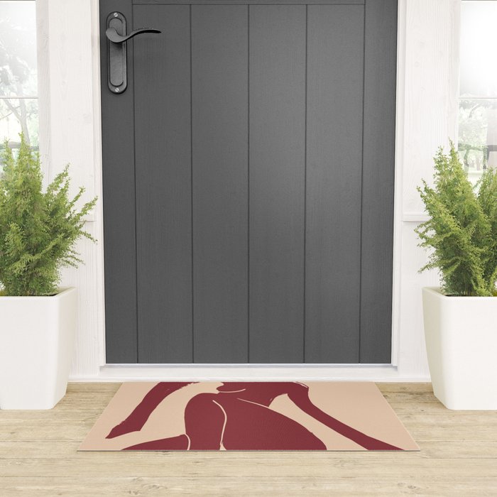 Abstract Art Female Figure 30 Welcome Mat Gallery Image 3