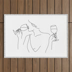 Double Fisting Wine Outdoor Rug Gallery Image 1